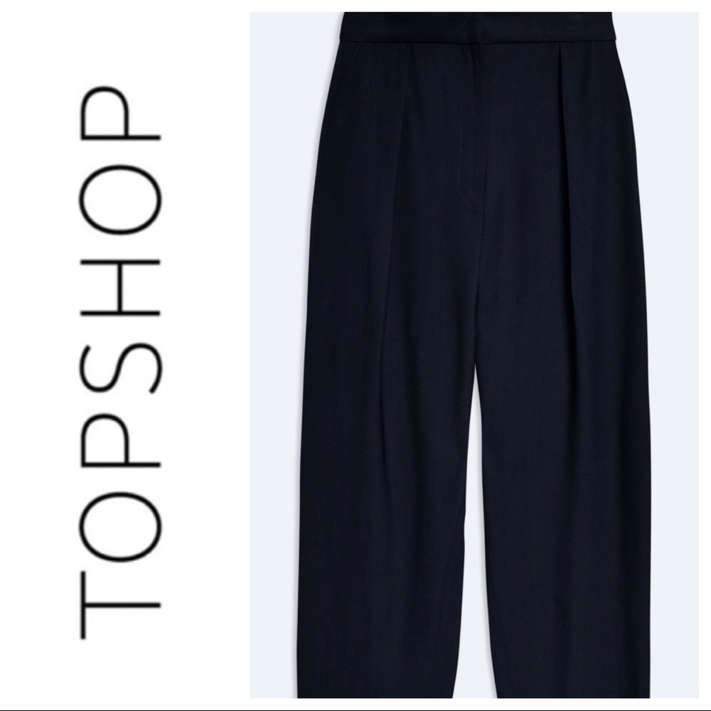 Topshop trousers high waist gray 8